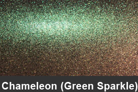 Green Sparkle Chameleon Dash Kits