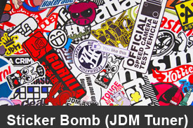JDM Tuner Sticker Bomb Dash Kits