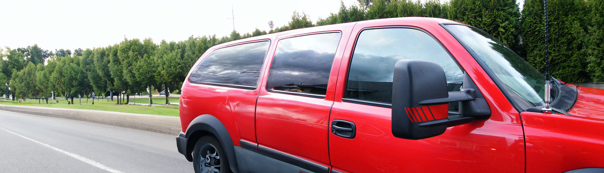 Red Side-View Mirror Decals