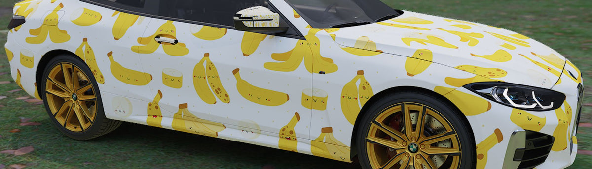 Banana Wrap Films | Banana Vinyl Wraps - Rvinyl