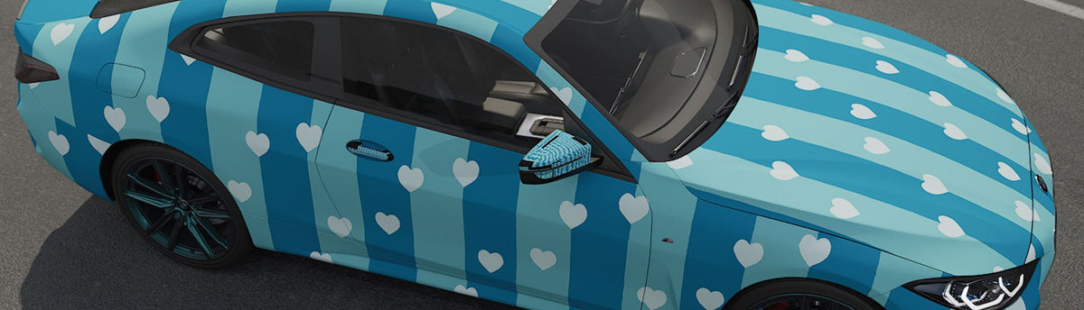Blue Heart Wrap Films | Blue Heart Vinyl Wraps - Rvinyl
