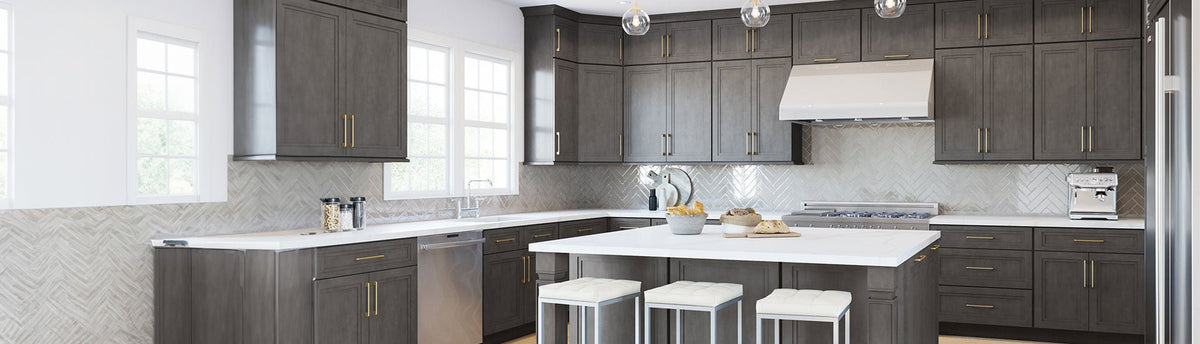 Charcoal Kitchen Cabinet Wraps | Cabinetry Wraps - Rvinyl
