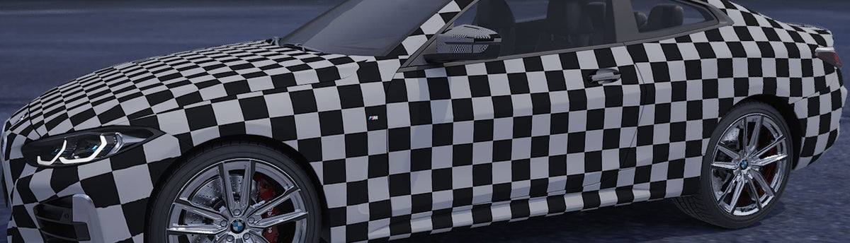 Checkered Wrap Films | Checkered Vinyl Wraps - Rvinyl