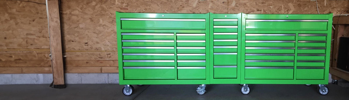 Green Tool Cabinet Wraps | Tool Chest Wraps - Rvinyl