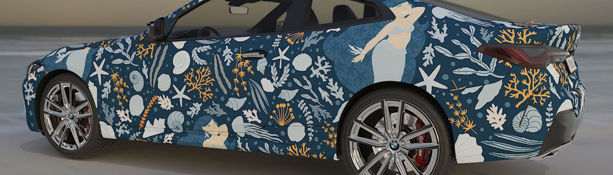 Mermaid Wrap Films | Mermaid Vinyl Wraps - Rvinyl