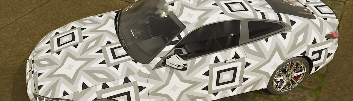 Monochrome Art Deco Wrap Films | Monochrome Art Deco Vinyl Wraps - Rvinyl