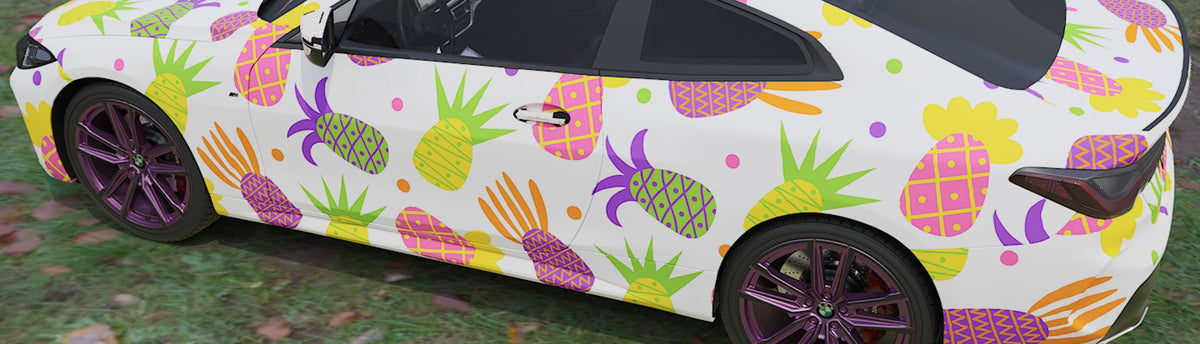 Pineapple Wrap Films | Pineapple Vinyl Wraps - Rvinyl