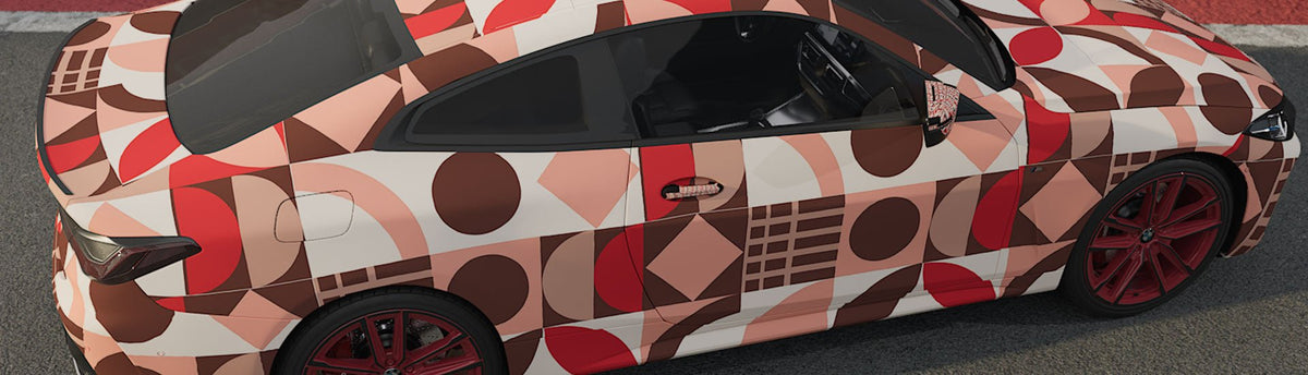 Pink Mosaic Wrap Films | Pink Mosaic Vinyl Wraps - Rvinyl
