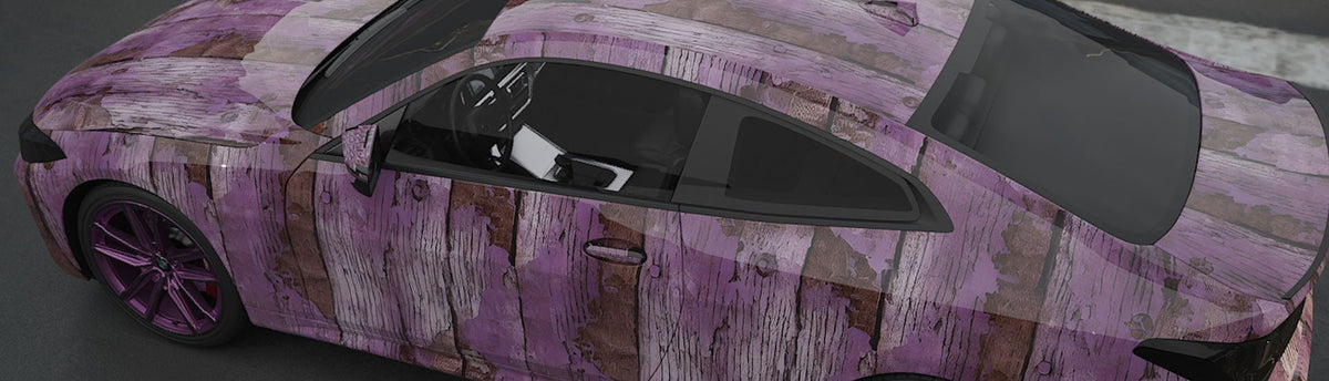 Purple Wood Plank Wrap Films | Purple Wood Plank Vinyl Wraps - Rvinyl