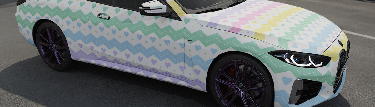 Rainbow Heart Wrap Films | Rainbow Heart Vinyl Wraps - Rvinyl