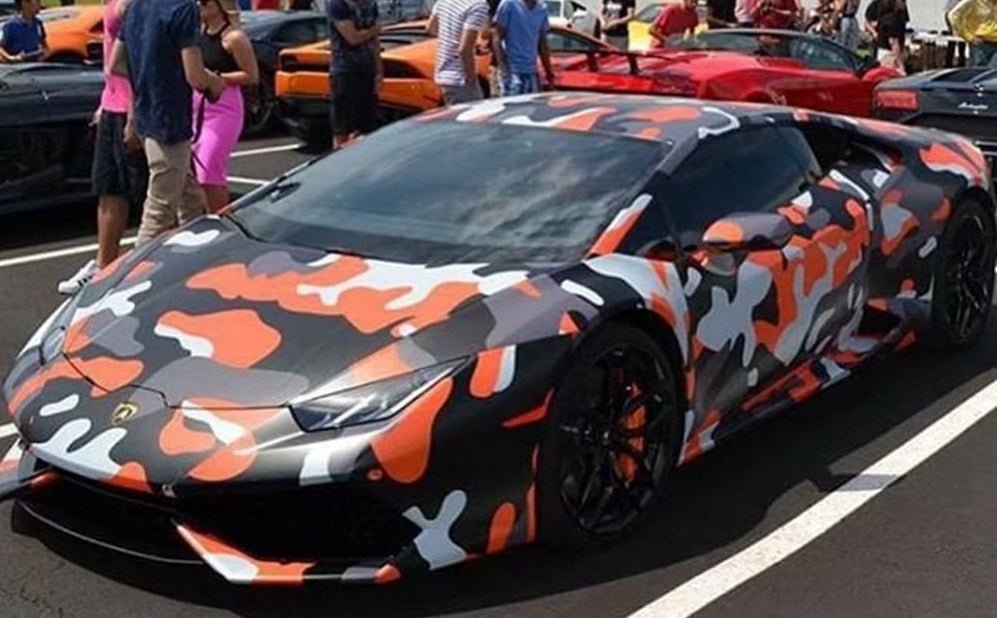 Orange Camouflage Wrap Films | Orange Camouflage Vinyl Wraps - Rvinyl