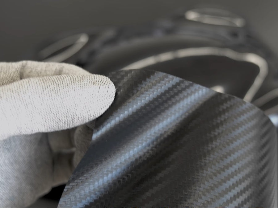 3D Black Carbon Fiber vinyl sheet