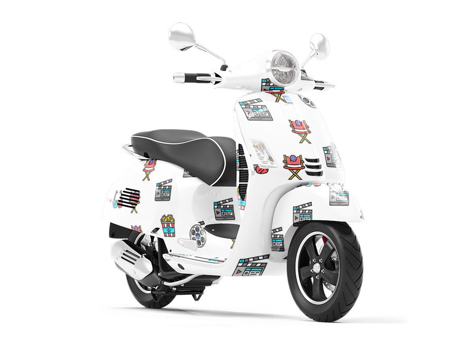 3D Fun Movie Vespa Scooter Wrap Film