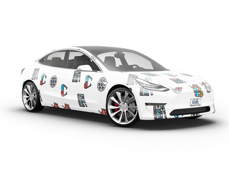 3D Fun Movie Vehicle Vinyl Wrap