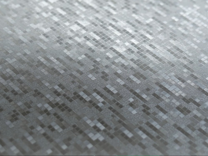 3D Silver Digital Carbon Fiber display