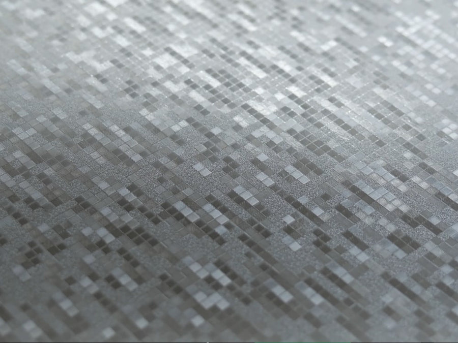 3D Silver Digital Carbon Fiber display