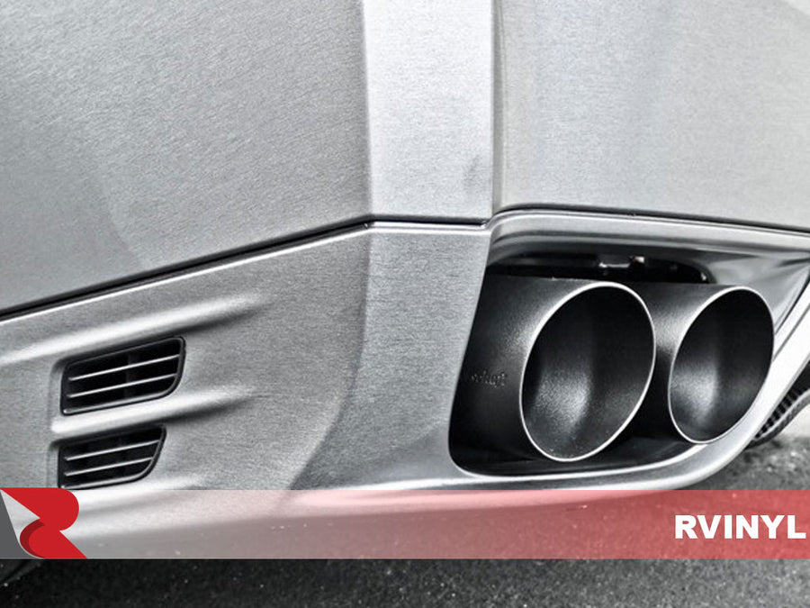 3M 1080 Series Brushed Aluminum Installed DIY Exhaust Wrap