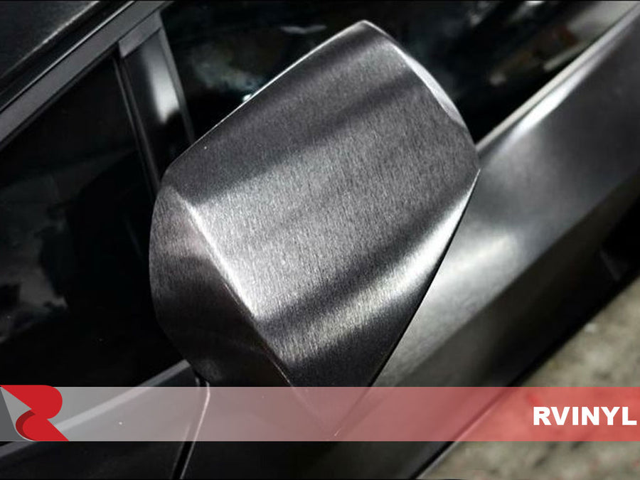 3M 1080 Series Brushed Black Wing Mirror Rwrap