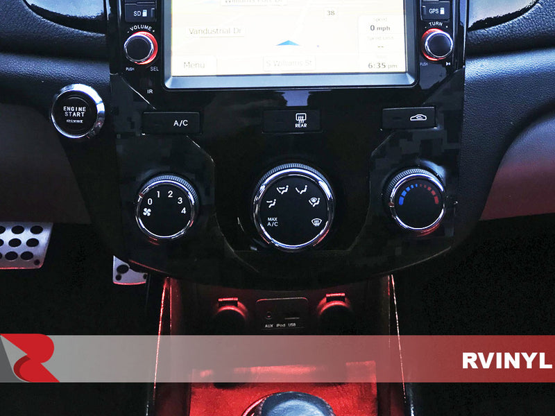 3M 1080 Series Gloss Black Kia Forte Navigation Wrap