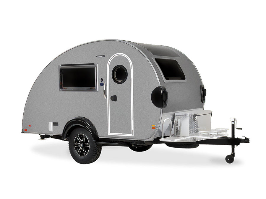3M 1080 Gloss Sterling Silver DIY Tear Drop Trailer Wraps