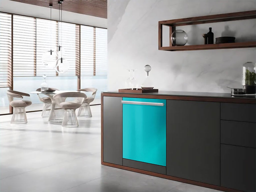 3M™ 1080 Gloss Atomic Teal Wrapped Dishwasher Example