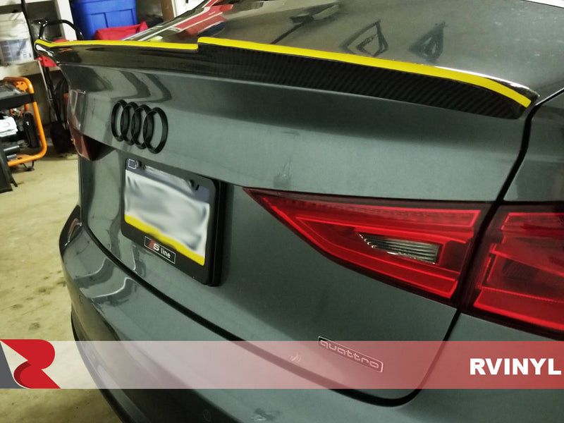 3M 1080 Gloss Bright Yellow Rear Trim Wrap For 2016 Audi A3