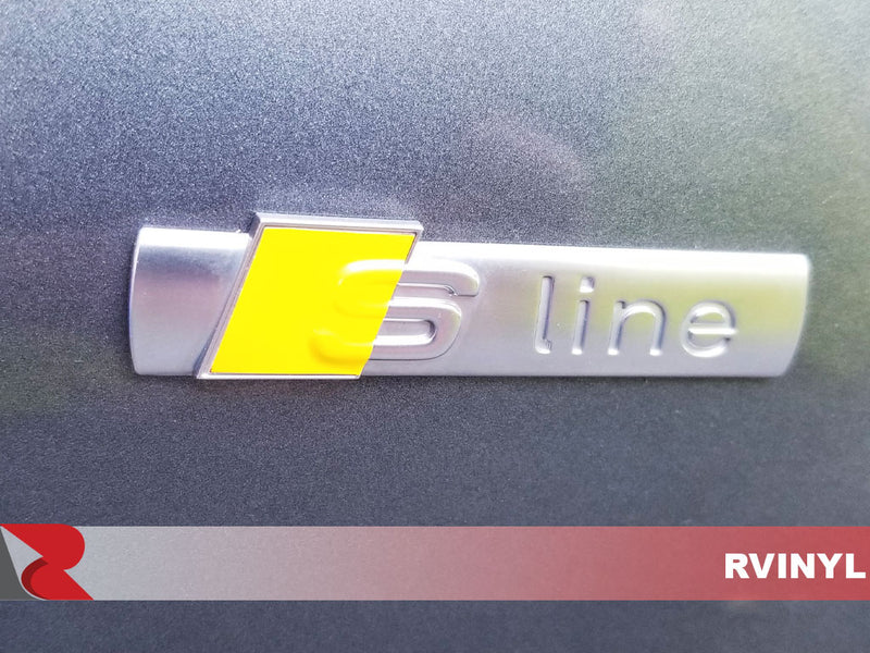 3M 1080 Gloss Bright Yellow Logo Wrap For 2016 Audi A3