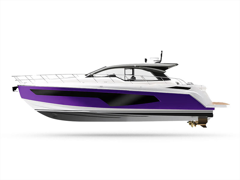3M 1080 Gloss Plum Explosion Customized Yacht Boat Wrap