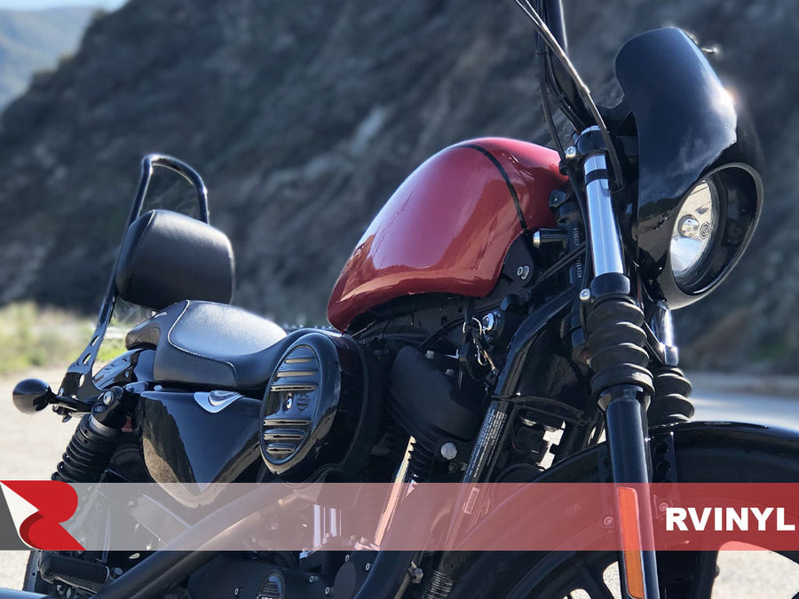 3M 1080 Series Gloss Red Metallic Fuel Tank Custom Wrap