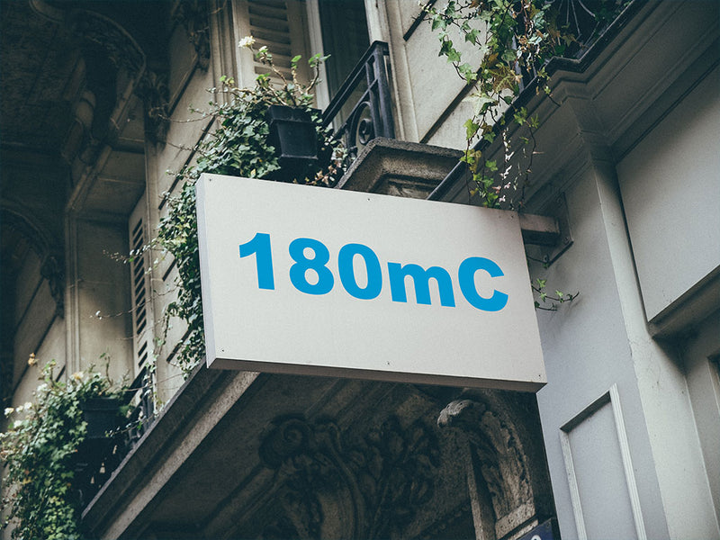 3M Controltac 180mC Light Blue Installed Building Sign