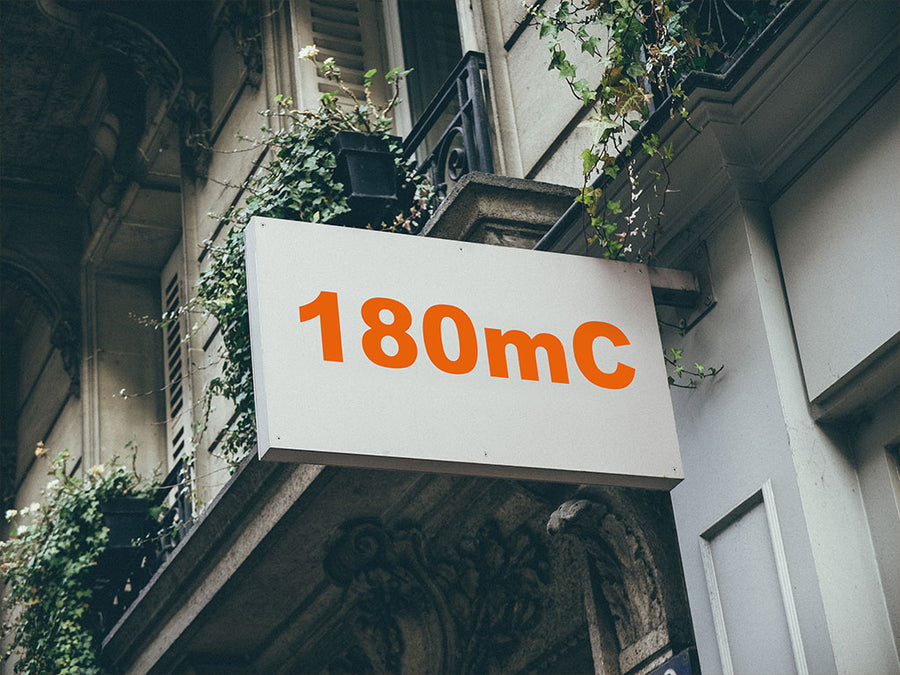 3M Controltac 180mC Bright Orange Installed Building Sign