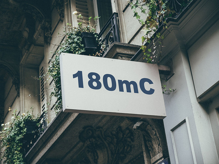 3M Controltac 180mC Shadow Blue Installed Building Sign