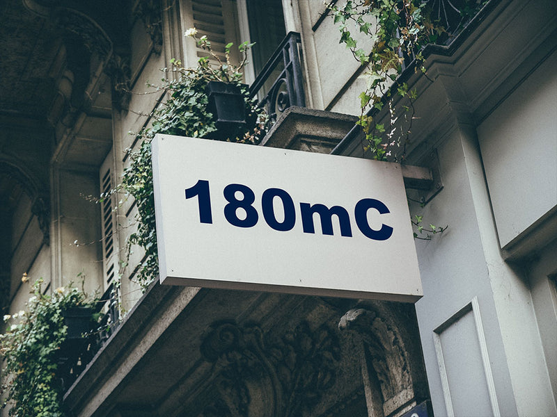 3M Controltac 180mC Light Navy Installed Building Sign