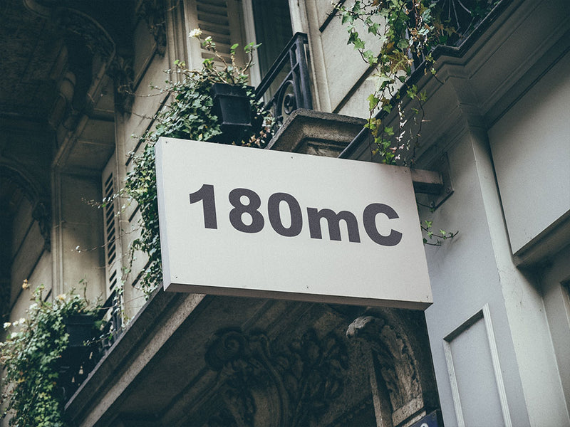 3M Controltac 180mC Slate Metallic Installed Building Sign