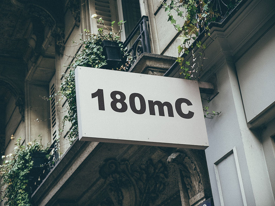 3M Controltac 180mC Charcoal Metallic Installed Building Sign