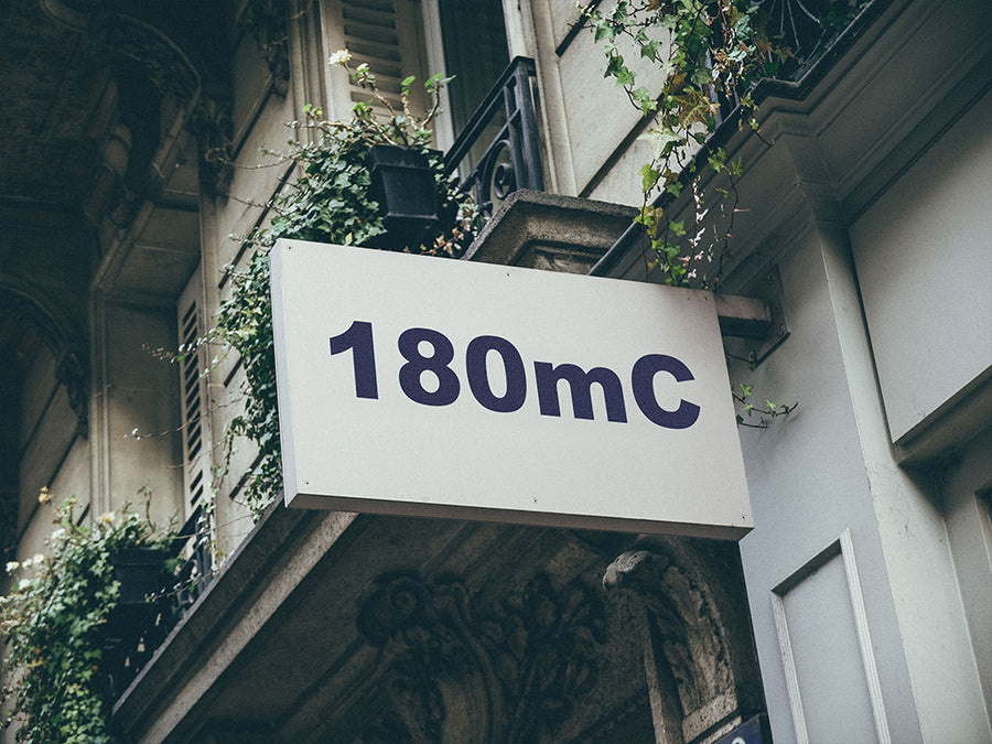 3M Controltac 180mC Petroleum Blue Metallic Installed Building Sign