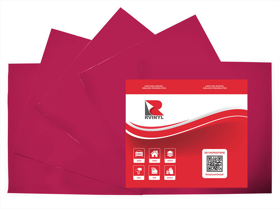 3M 180mC Process Magenta Craft Vinyl Sheet Pack