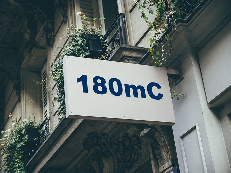 3M Controltac 180mC Dark Blue Installed Building Sign