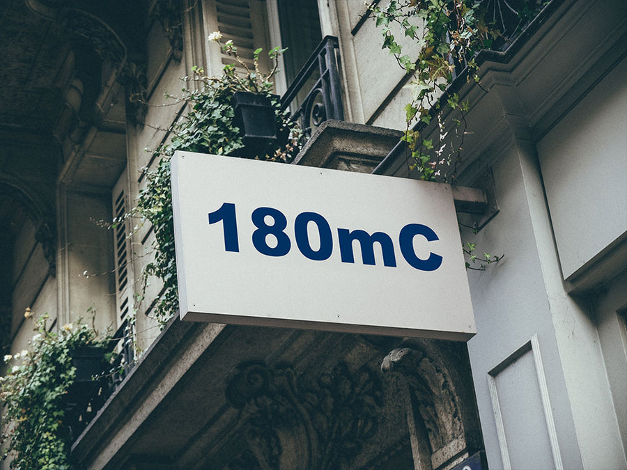 3M Controltac 180mC Dark Blue Installed Building Sign