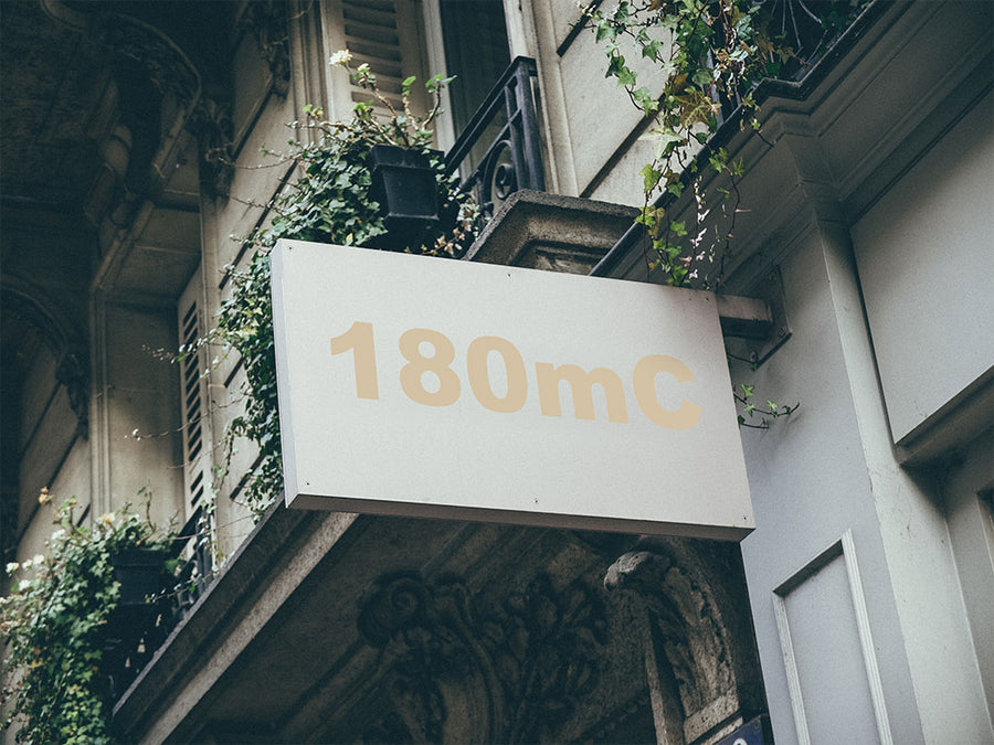 3M Controltac 180mC Beige Installed Building Sign