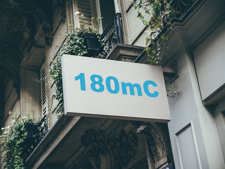 3M Controltac 180mC Peacock Blue Installed Building Sign