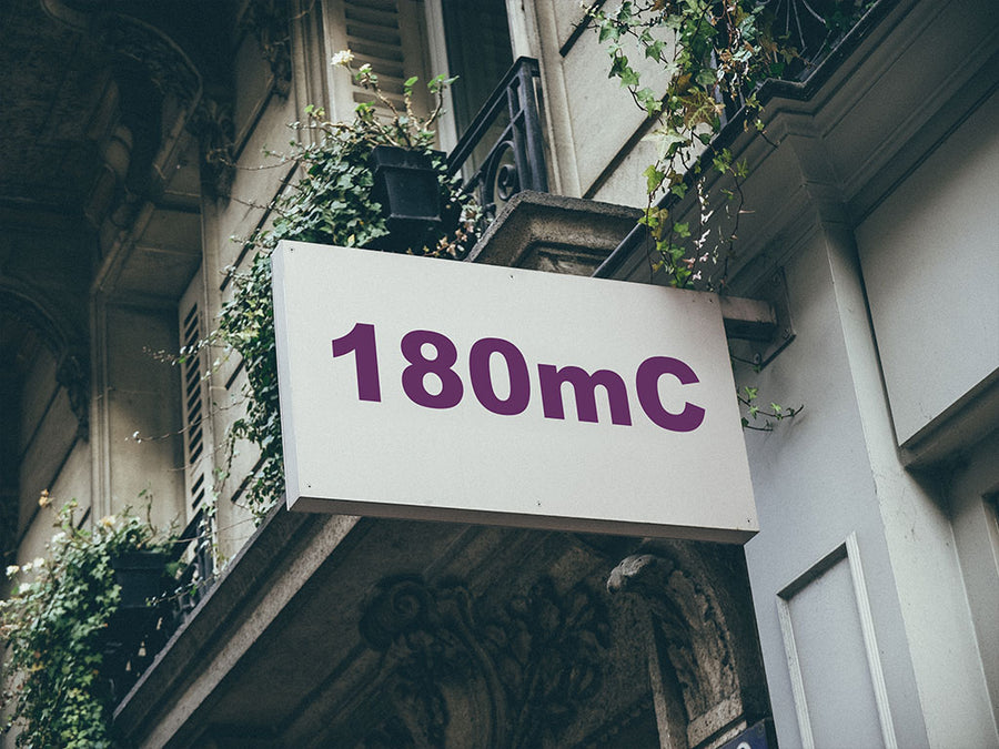3M Controltac 180mC Plum Installed Building Sign