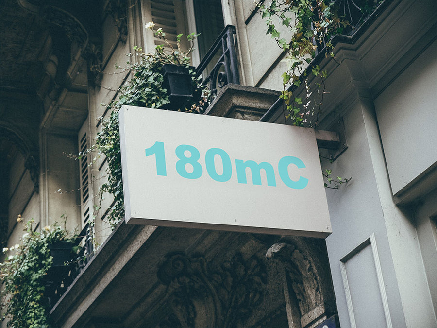 3M Controltac 180mC Robin Egg Blue Installed Building Sign