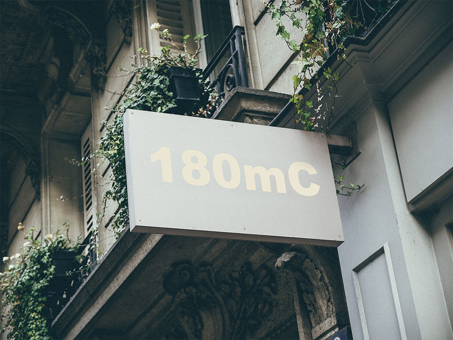 3M Controltac 180mC Antique White Installed Building Sign