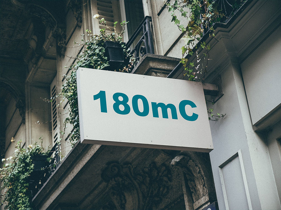 3M Controltac 180mC Teal Installed Building Sign