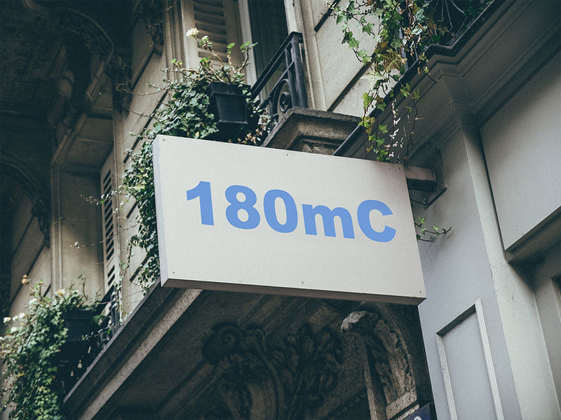 3M Controltac 180mC Soft Blue Installed Building Sign
