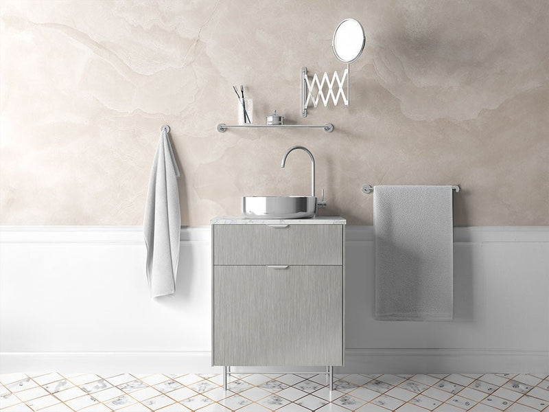 3M™ 1080 Brushed Aluminum Bathroom Cabinet Wraps