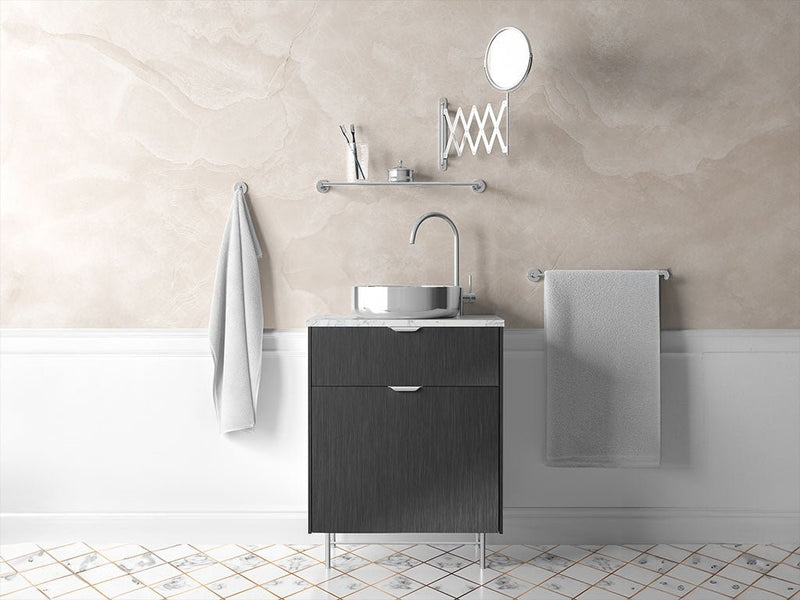 3M™ 2080 Brushed Black Metallic Bathroom Cabinet Wraps