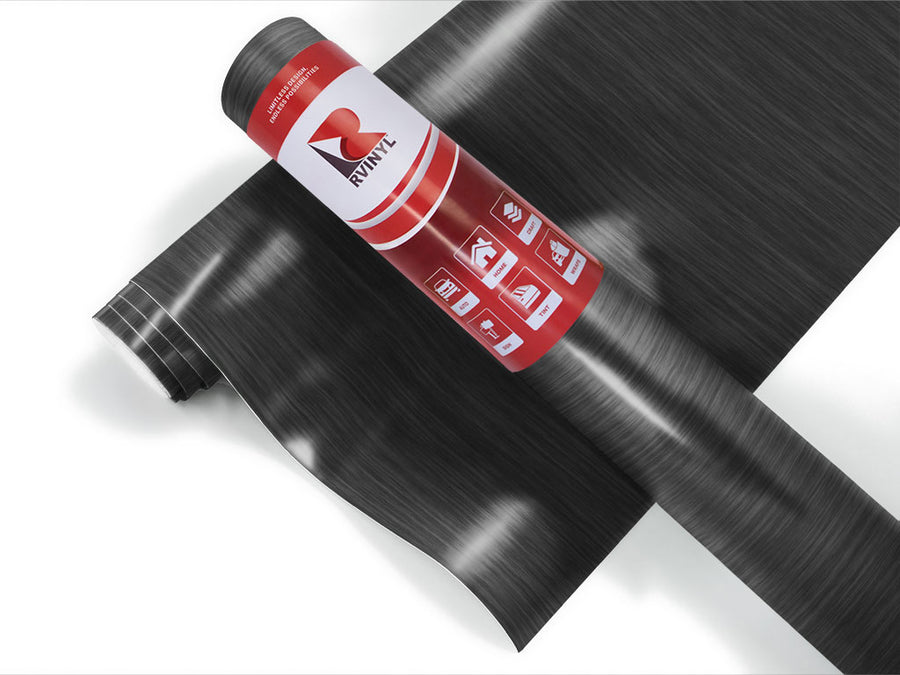 3M 2080 Brushed Black Metallic Boat Wrap Color Film