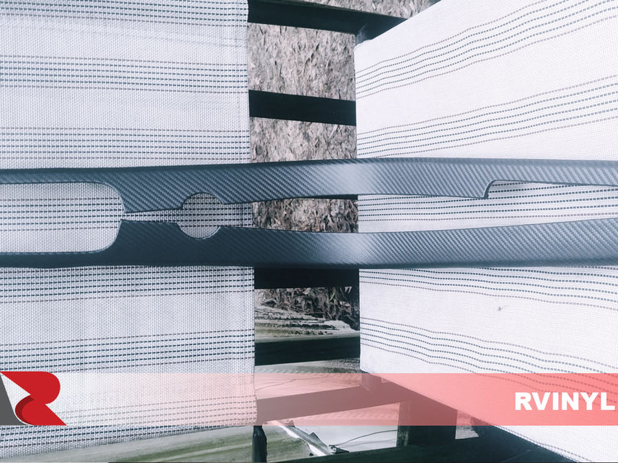 3M 2080 Series Carbon Fiber Anthracite Custom Wrapped Piece